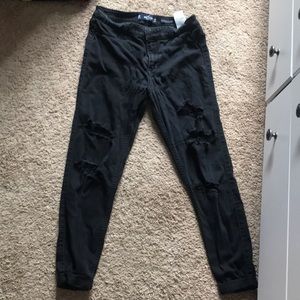 Black ripped holister jeans 9R